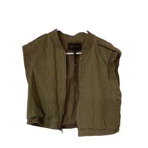 💯 BCBG MaxAzaria Olive Green Vest